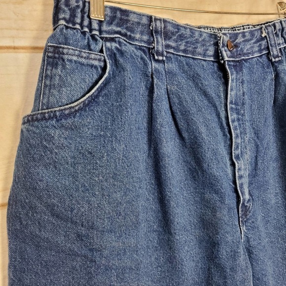 Bristol Blues Jean Shorts Mens Size 40 Vintage 90s Fold Over Cuffs Dad Denim - Picture 3 of 9